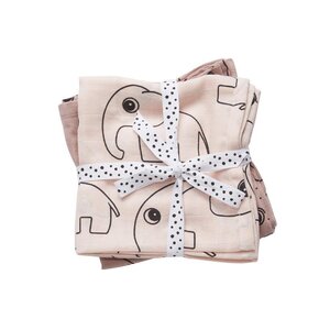 Done by Deer Swaddle, 2-pack, Contour, powder - Liewood