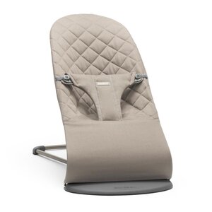 BabyBjörn Bliss lamamistool Wovven/Classic quilt, Sand Grey - Joie