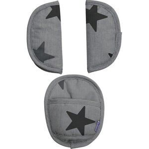 Dooky Universal Pads - Grey Stars - KneeGuardKids