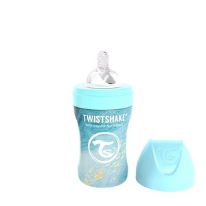 Twistshake koolikutevastane lutipudel roostevabast terasest 260ml - Beaba