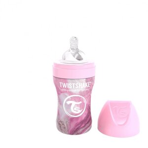 Twistshake koolikutevastane lutipudel roostevabast terasest 260ml - Twistshake