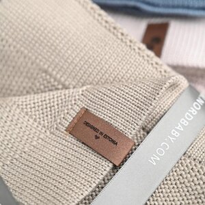 Nordbaby Knitted Bamboo Blanket 100x80cm, Bambi Dune - Nordbaby