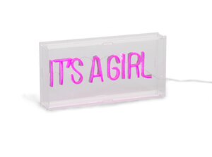 Childhome neon light box its a girl Pink - Childhome