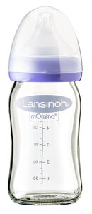 Lansinoh glass feeding bottle with NaturalWave® teat 160ml - Lansinoh