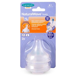 Lansinoh NaturalWave pudelilutt S (2tk) - Nuvita