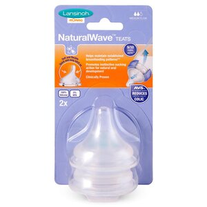 Lansinoh NaturalWave pudelilut M (2tk) - Nuvita