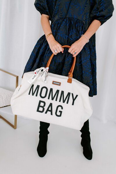 Childhome Mommy Bag сумка Teddy OffWhite - Childhome