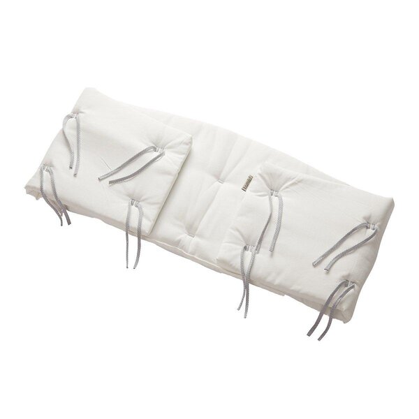 Leander bumper for Classic baby cot, Snow - Leander