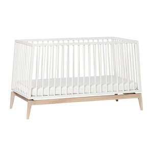 Leander Luna baby cot, 140x70cm, White/Oak  - Leander