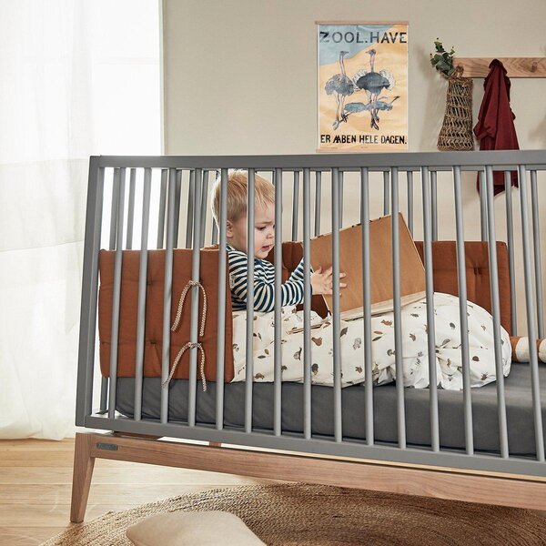 Leander Luna võrevoodi 140x70cm, Grey/Oak  - Leander