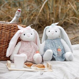 Teddykompaniet soft toy Hedda, light blue dress - Teddykompaniet