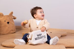 Childhome beebitarvete kott Teddy White - Elodie Details