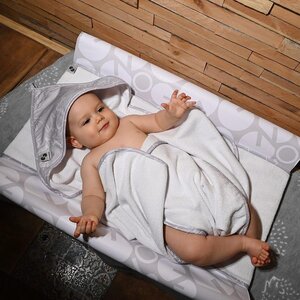 Nordbaby mähkimisaluse kate, White/Grey - Nordbaby