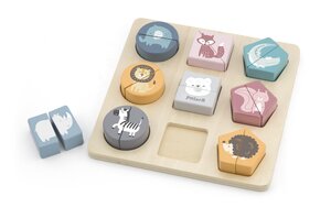 PolarB Shape Block Puzzle - Wild Animals Multicolor - Done by Deer