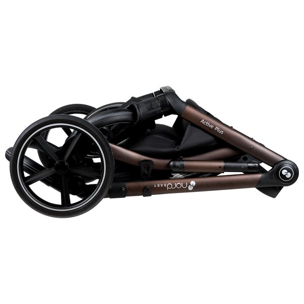 Nordbaby Active Plus kомплект коляски Praline Beige, Bronze Black  - Nordbaby