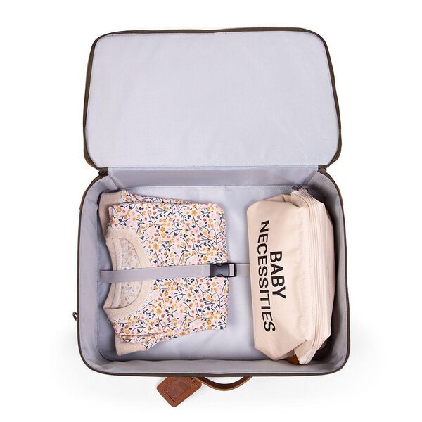 Childhome Mini traveller kids suitcase canvas Kaki - Childhome