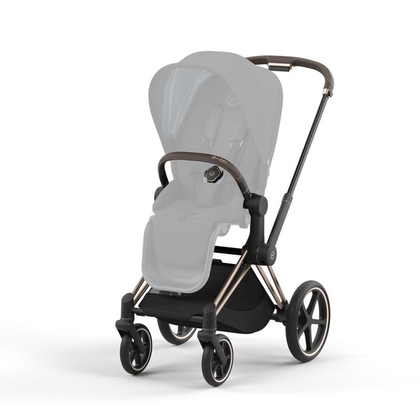 Cybex Priam V4 stroller set 2in1 Sepia Black, Rose Gold with Cloud T Plus Sepia Black - Cybex