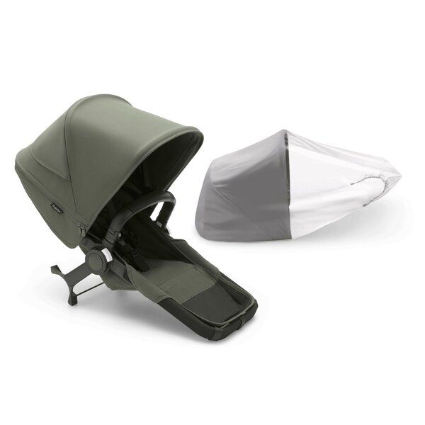 Bugaboo Donkey 5 Twin kомплект коляски Black/Forest Green, Forest Green - Bugaboo