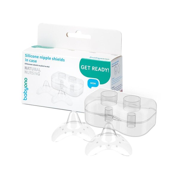 BabyOno Silicone nipple shields 2pcs - BabyOno