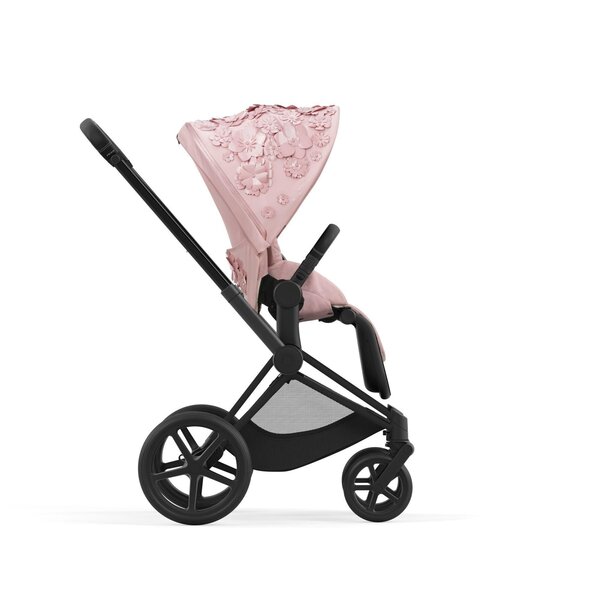 Cybex Priam V4 vankrikomplekt Simply Flowers Pale Blush, Matt black raamiga - Cybex
