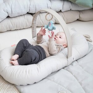 Done by Deer cozy lounger with activity arch Raffi Blue - Elodie Details