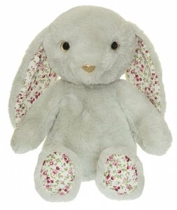 Teddykompaniet soft toy rabbit 35cm, Green Flower - Teddykompaniet