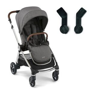 Mamas&Papas Strada pushchair Grey Mist with adapters - Mamas&Papas