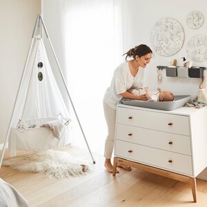 Leander Matty changing mat 50x70cm, Pearl grey - Nordbaby