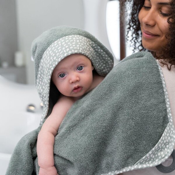 Doomoo Dry and Play hooded towel XL, Green - Doomoo