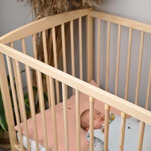 Nordbaby musliinist voodipesu komplekt 100X130cm, Mus Peach - Nordbaby