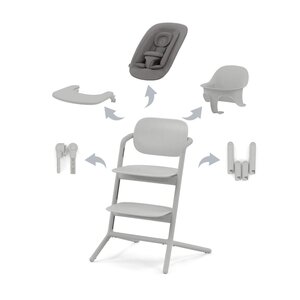 Cybex Lemo 4in1 maitinimo kėdutė Suede Grey - Cybex