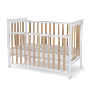 Nordbaby võrevoodi 60x120cm, Leolia White/Natural - Nordbaby