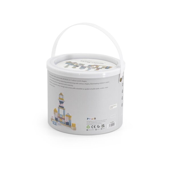 PolarB puidust ehitusklotsid 60tk - PolarB