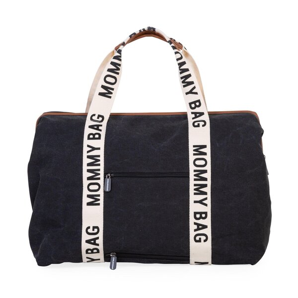 Childhome suur tarvikute kott Mommy Bag Signature Canvas Black - Childhome