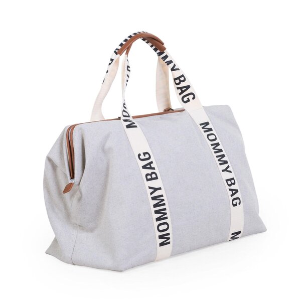 Childhome Mommy Bag rankinė vaiko daiktams Signature Canvas OffWhite - Childhome