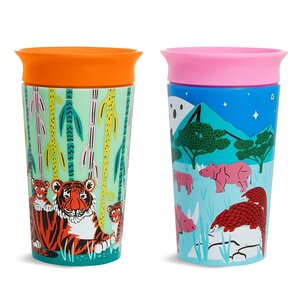 Munchkin harjutustass 360Miracle, 266ml Rhino/Tiger, 2tk  - Munchkin