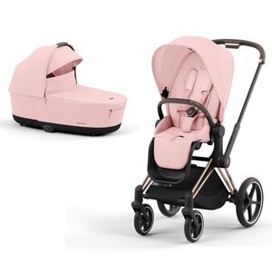 Cybex Priam V4 kомплект коляски Peach Pink, Rose Gold - Cybex