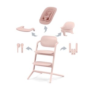 Cybex Lemo 4in1 söögitooli komplekt Pearl Pink - Cybex