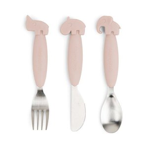 Done by Deer Easy-grip cutlery set Deer friends  - Done by Deer