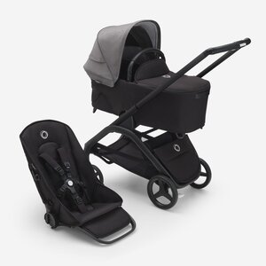 Bugaboo Dragonfly stroller set Grey Melange/Midnight Black/Black - Bugaboo