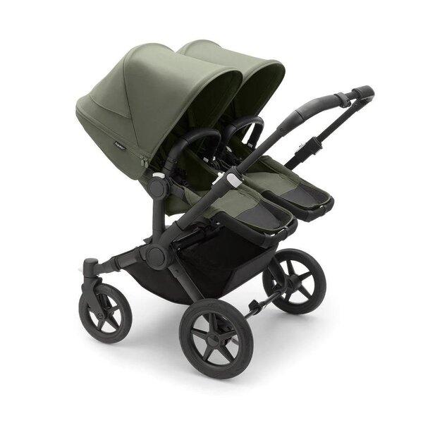 Bugaboo Donkey 5 Twin kомплект коляски Black/Forest Green, Forest Green - Bugaboo
