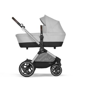Cybex Eos Lux 2in1 vankrikomplekt Lava Grey, hõbedane raam - Joie