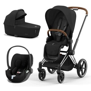 Cybex Priam V4 kомплект коляски 2in1 Sepia Black,Chrome Brown, Cloud T Sepia Black - Cybex