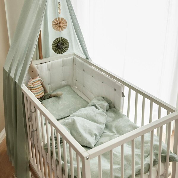 Leander Baby Bedding, 70x100 cm, Meadow, Sage Green - Leander