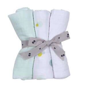 Nordbaby musliinist suulapp 3tk, Burry  - Nordbaby