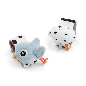Done by Deer погремушка 2-pack Happy clouds  - Done by Deer