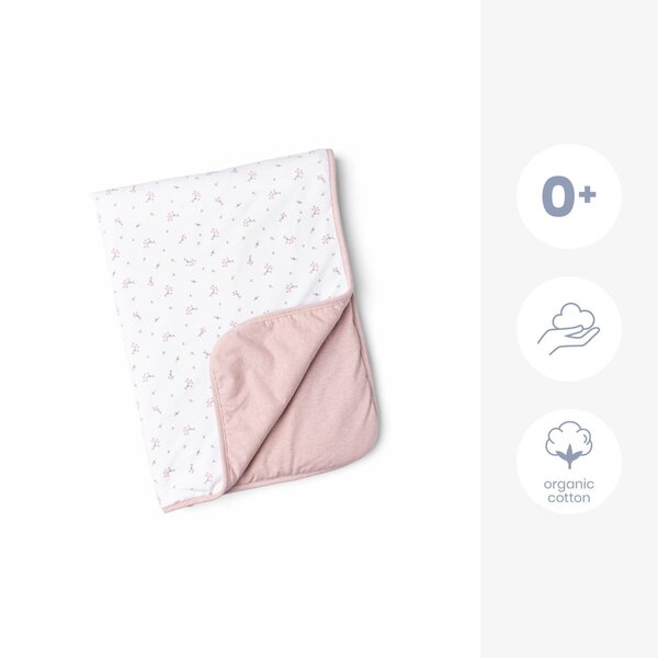 Doomoo Dream blanket 75x100cm, Flowers Pink - Doomoo