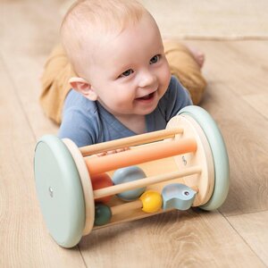 Done by Deer wooden toy Rolling activity mirror Birdee - Done by Deer