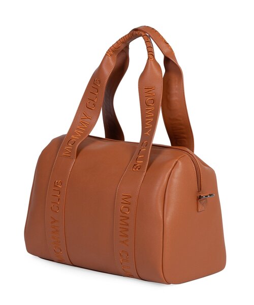 Childhome Mommy Club Nursery Bag- Signature Vegan Leather Brown - Childhome