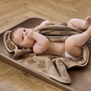 Leander hooded towel 80x80cm, Mocca - Leander